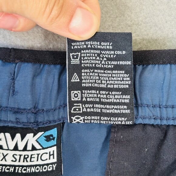 Tony Hawk Reflex Stretch Men’s Shorts 36 Blue Zip Pockets Nylon Beach Bermuda - Picture 8 of 12